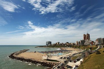 MAR DEL PLATA, ARGENTINA - DECEMBER 30:  A general view of the beaches of Mar del Plata prior to the start of the 2012 Dakar Rally on December 30, 2011 in Mar del Plata, Argentina. The rally starts in Mar Del Plata in Argentina before heading through Chile to finish in Lima, Peru on January 15.  (Photo by Bryn Lennon/Getty Images,)
